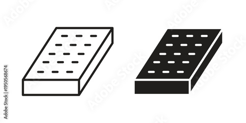 Mattress icon concept. Simple solid style. line stroke icons