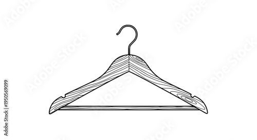 Hanger wooden with hook and striped texture for hanging clothes featuring hangers, closet, fashion with clothing and
