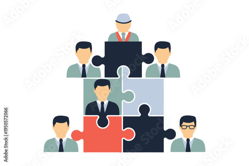Business teamwork and collaboration concept