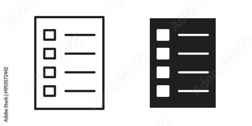 Quota icon concept. Simple solid style. line stroke icons