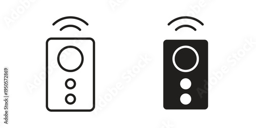 Remote control icon concept. Simple solid style. line stroke icons