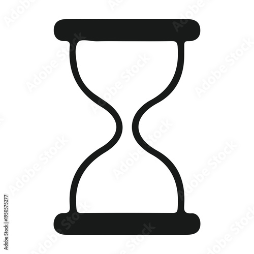 Hourglass graphic illustration