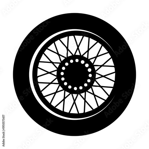 motorcycle wheel icon