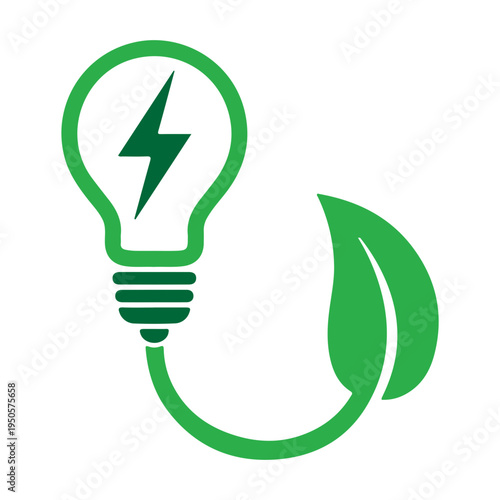 green energy light bulb