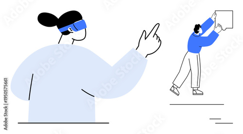 Technology concept. Technology connects people through modern advancements and futuristic designs. Technology-driven progress inspires innovation in communication, education, and virtual