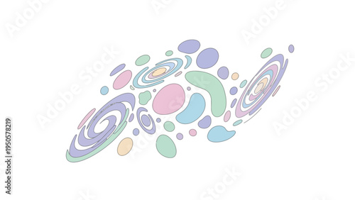 Colorful Galaxy Illustration Art.