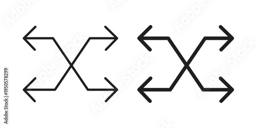 Versatile icon concept. Simple solid style. line stroke icons