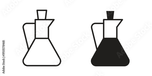 Vinegar icon concept. Simple solid style. line stroke icons
