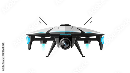 Drone with Camera Equipment.