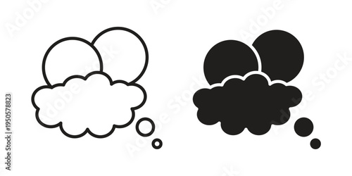 Washing dishes icon concept. Simple solid style. line stroke icons