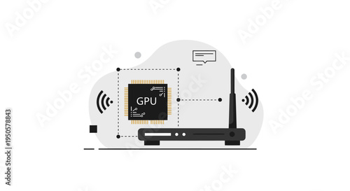Graphics Card Illustration Design.