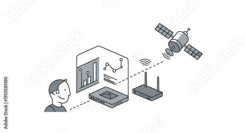 Satellite Communication Network System.