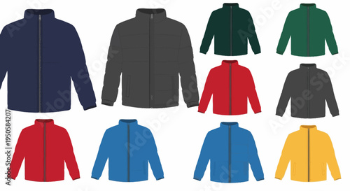 Collection of Colored Jackets.