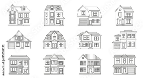 Collection of House Outlines.