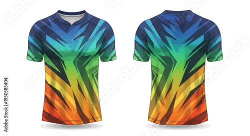 Colorful T Shirt Design.