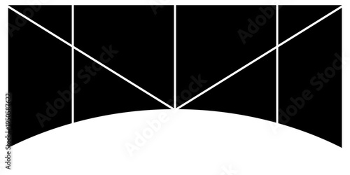 Display for photo collage gallery template layout. moodboard for family, business and people grid collage. black  and white vector illustration.