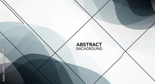 Geometric abstract background with intersecting lines and shapes on transparent background