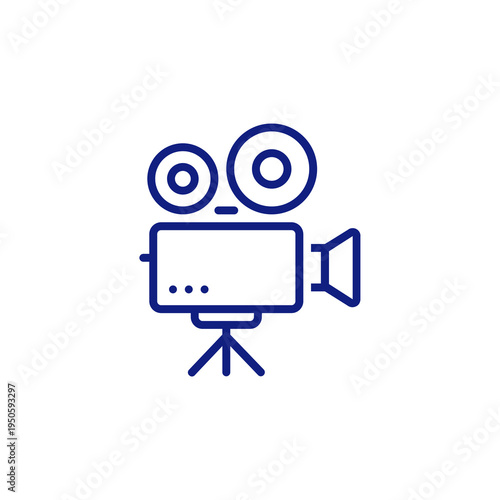 Video Camera Icon isolated on transparent background