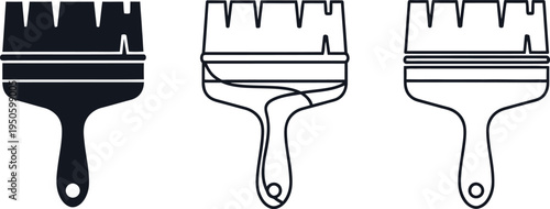 Labor day paintbrushes for home improvement and diy projects