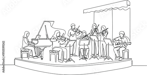 Jazz band performing on stage