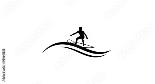 Man surfing on a wave board.