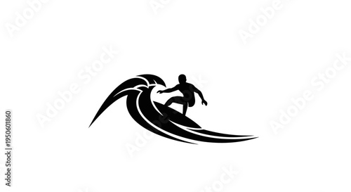 Man surfing on a wave board 1.