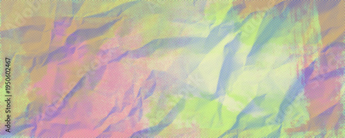 Abstract riso print, halftone dots, paper background, layered paint blocks in cream, pink, lime, blue tones. Risograph poster texture, stamp surface, collage design base. Vector illustration.