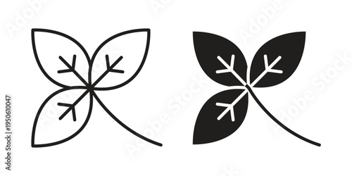 Basil icon illustration for web design. filled flat icons