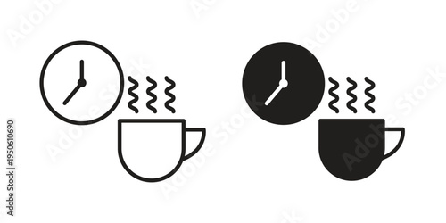Break icon illustration for web design. filled flat icons