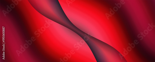 Abstract red speed neon light effect on black background vector illustration