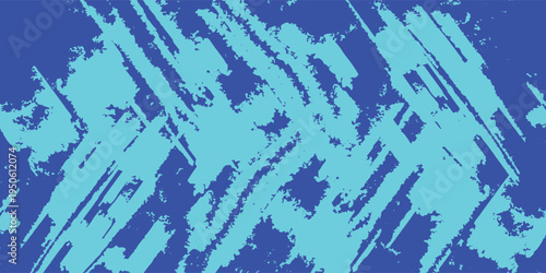 blue light brush stroke isolated on blue background. Brush stroke for yellow ink paint, grunge backdrop, dirt banner, watercolor design and dirty texture. Creative art concept, vector illustration