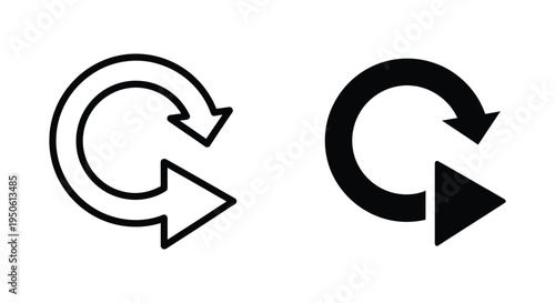 Refresh Arrows Cycle Reloading Commercial Icon