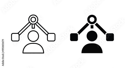 Network Connection Icon Human Link System