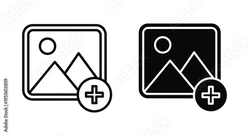 Image Add Button Icon Interface