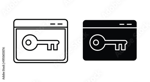 Key Access Website Icon Commercial