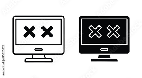 Computer Error Icons Failure System Crash