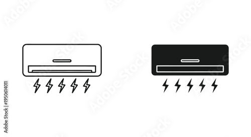Air Conditioner Energy Savings Commercial Icon