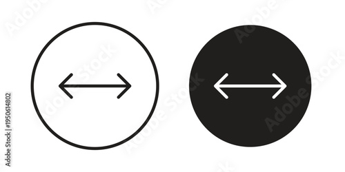Diameter icon illustration for web design. filled flat icons