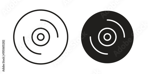 DVD icon illustration for web design. filled flat icons