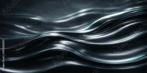 Luxurious abstract black and white background with flowing silk texture and smooth purple waves in a soft liquid motion vector design