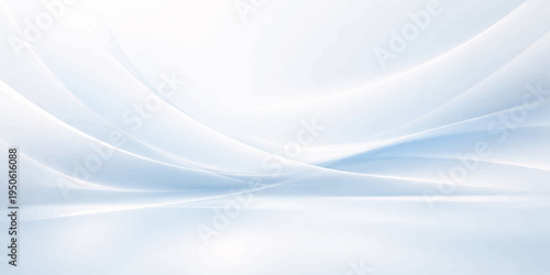 A smooth flowing blue wave background featuring an abstract pattern of light curves and vector lines creates a dynamic motion art texture with a soft water flow design