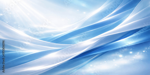 A smooth abstract blue wave background features flowing gradient lines and a motion swirl pattern, creating a dynamic water texture design perfect for a modern art wallpaper backdrop