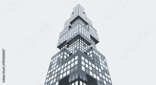 tall city skyscraper building