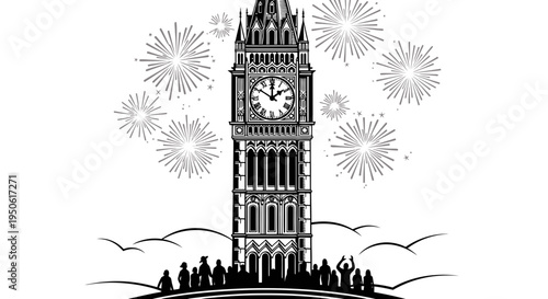 Big Ben London fireworks