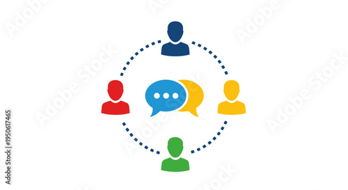 team communication, people talking