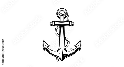 anchor on white background