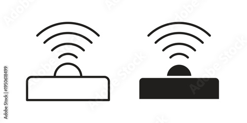 Infrared icon illustration for web design. filled flat icons