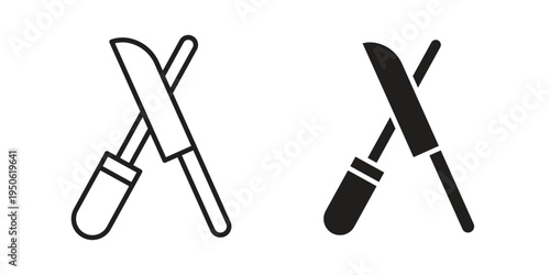 Knife sharpener icon illustration for web design. filled flat icons