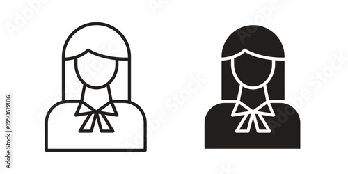 Lawyer icon illustration for web design. filled flat icons