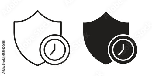 Long term icon illustration for web design. filled flat icons
